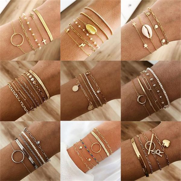 beaded, strands fashion vintage gold multi-layered snake chain artificial pearl shell coin chais bracelet for women boho jewelry party gift, Black
beaded, strands fashion vintage gold multi-layered snake chain artificial pearl shell coin chais bracelet for women boho jewelry party gift, Black