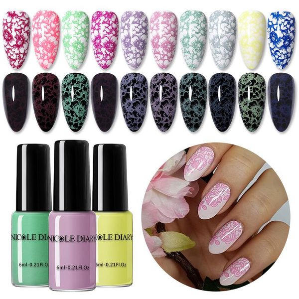 nail polish diary 1 bottle 6ml stamping colorful art plate printing varnish decoration
nail polish diary 1 bottle 6ml stamping colorful art plate printing varnish decoration