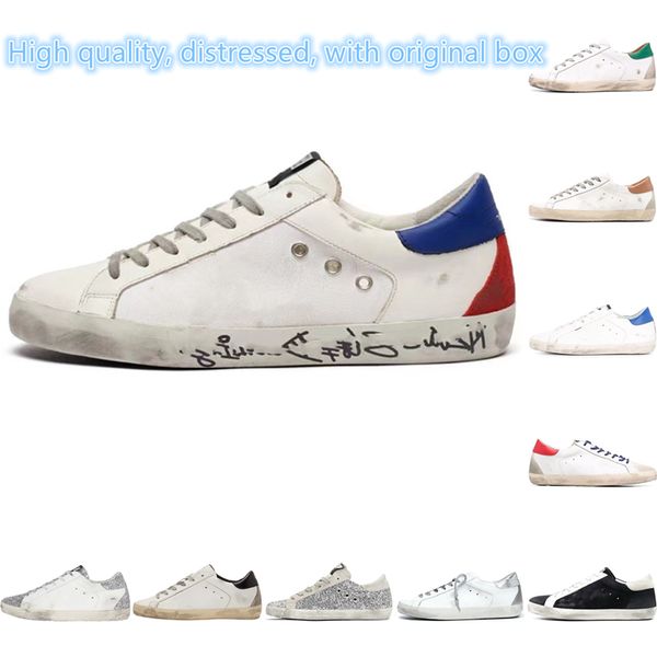 italy brand golden sneakers super star luxury distressed flat shoes size:35-44 with box sequin classic white do-old dirty gooses designer me, Black
italy brand golden sneakers super star luxury distressed flat shoes size:35-44 with box sequin classic white do-old dirty gooses designer me, Black
