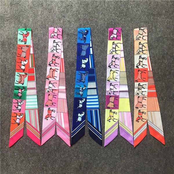fashion horse print women's silk scarf pareo beach multifunctional tied bag handle small ribbon ladies headscarf hair band jk14 scarves, Blue;gray
fashion horse print women's silk scarf pareo beach multifunctional tied bag handle small ribbon ladies headscarf hair band jk14 scarves, Blue;gray