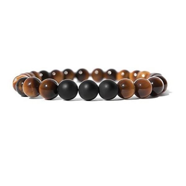 kimter natural stone bracelets for women men handmade 8mm yoga beads bangle black matte agate tiger bracelet fashion jewelry b574s f, Golden;silver
kimter natural stone bracelets for women men handmade 8mm yoga beads bangle black matte agate tiger bracelet fashion jewelry b574s f, Golden;silver