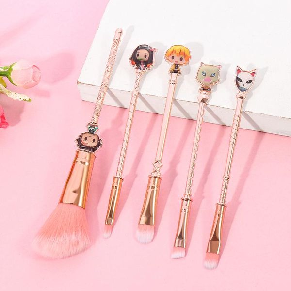 makeup brushes 5pcs lovely cartoon metal handle foundation blending power eye face cosmetic beauty maquillaje with bag
makeup brushes 5pcs lovely cartoon metal handle foundation blending power eye face cosmetic beauty maquillaje with bag