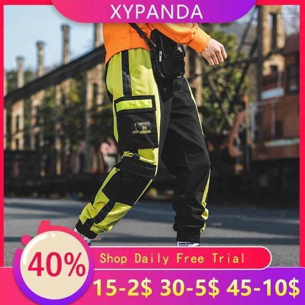 men's pants xypanda street hip-hop trend overalls loose casual men contrast color feet function cargo1, Black
men's pants xypanda street hip-hop trend overalls loose casual men contrast color feet function cargo1, Black