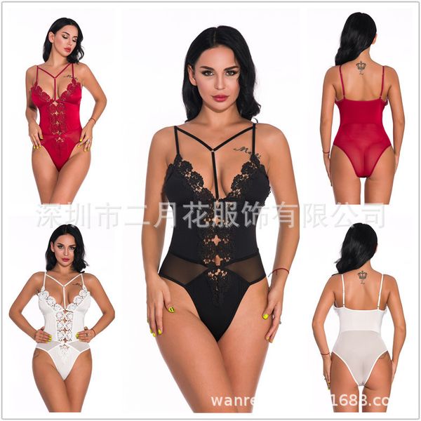 cosplay costumes women's eyelashes lace mesh splicing fun underwear one piece, Black
cosplay costumes women's eyelashes lace mesh splicing fun underwear one piece, Black