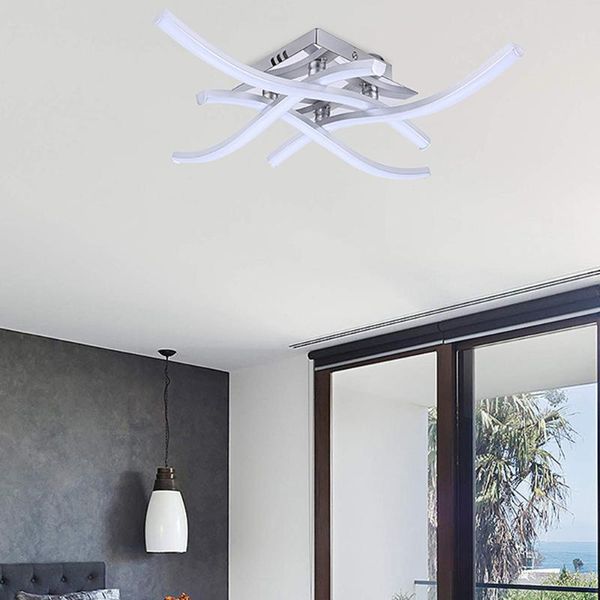 ceiling lights modern led light fixture silver wave lamp aluminum with white acrylic shade for bedroom hallway
ceiling lights modern led light fixture silver wave lamp aluminum with white acrylic shade for bedroom hallway