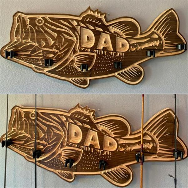 shower curtains wood bass fishing rod holder wall mounted pole storage rack with 6 father's day gift
shower curtains wood bass fishing rod holder wall mounted pole storage rack with 6 father's day gift