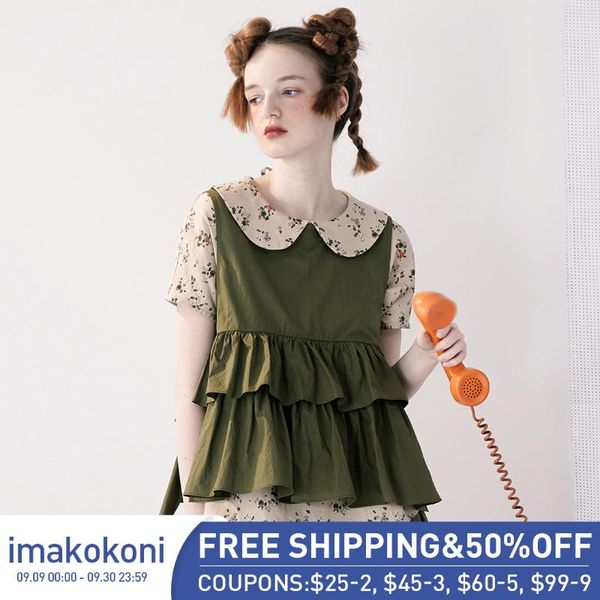 women's tanks & camis imakokoni original japanese ruffled vest smock female sweet outer wear round neck unbuttoned waistcoat tide sprin, White
women's tanks & camis imakokoni original japanese ruffled vest smock female sweet outer wear round neck unbuttoned waistcoat tide sprin, White