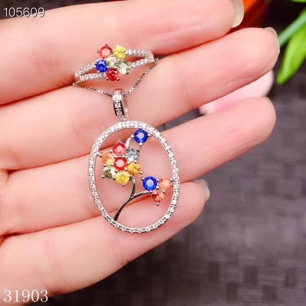 boutique jewelry 925 sterling silver inlaid natural color sapphire female ring necklace pendant support test bracelet, earrings &, Black
boutique jewelry 925 sterling silver inlaid natural color sapphire female ring necklace pendant support test bracelet, earrings &, Black