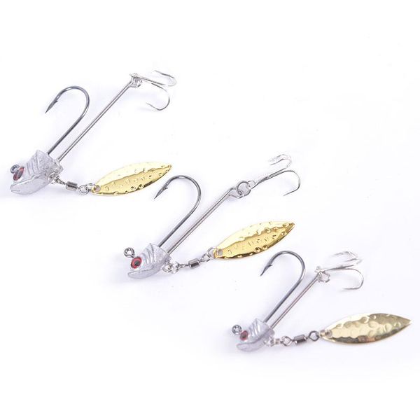 2pcs eye jig head with spoon artificial bait lead hook for soft lure fishing accessories strong attraction fish hooks
2pcs eye jig head with spoon artificial bait lead hook for soft lure fishing accessories strong attraction fish hooks