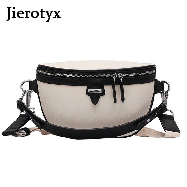 trendy fanny pack women waist bags holographic pu leather fashion chest bag zipper pocket soft belt 2021 sac
