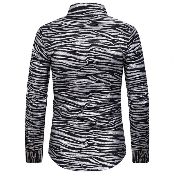 zebra stripes print long sleeve cool shirts male streetwear dress shirt men camisa masculina plus size, White;black
zebra stripes print long sleeve cool shirts male streetwear dress shirt men camisa masculina plus size, White;black