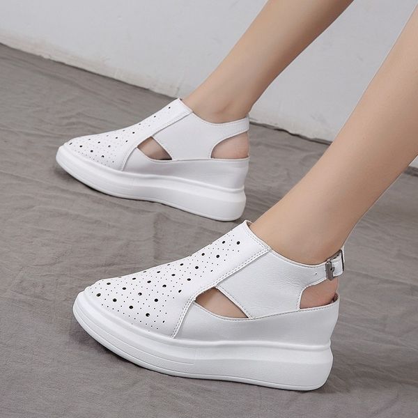 sandals white hollow out platform women round toe chunky wedges shoes for woman light breathable sport casual 7kuj, Black
sandals white hollow out platform women round toe chunky wedges shoes for woman light breathable sport casual 7kuj, Black