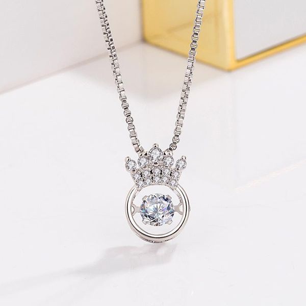exquisite zircon crown pendant necklace women lovers rose gold box chain chocker wedding female neck cute jewelry bff necklaces, Silver
exquisite zircon crown pendant necklace women lovers rose gold box chain chocker wedding female neck cute jewelry bff necklaces, Silver