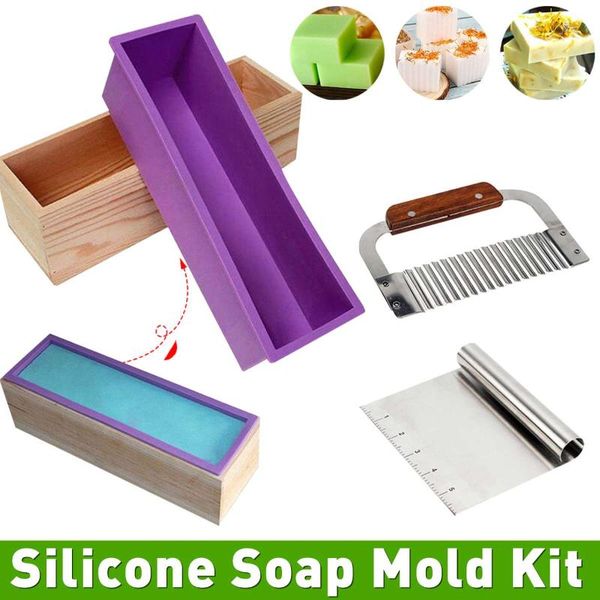 craft tools soap mold kit rectangular loaf silicone resin cake with wood box cutter stainless for cp mp making diy
craft tools soap mold kit rectangular loaf silicone resin cake with wood box cutter stainless for cp mp making diy