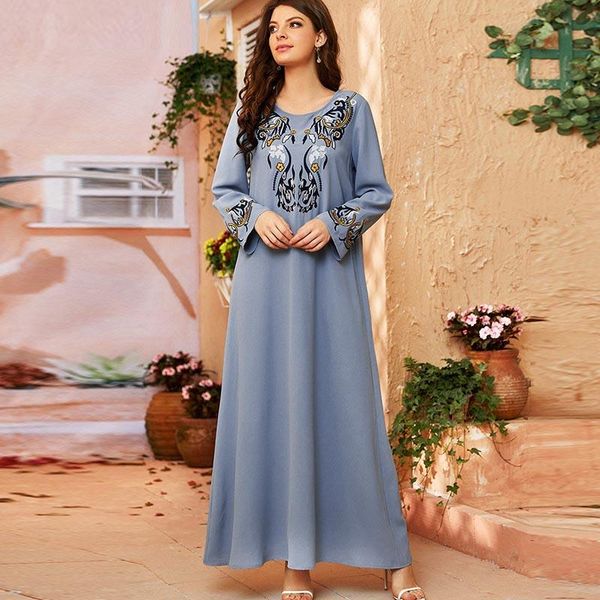 ethnic clothing plus size women's fashion embroidered large muslim long skirt elegant europe women dress, Red
ethnic clothing plus size women's fashion embroidered large muslim long skirt elegant europe women dress, Red