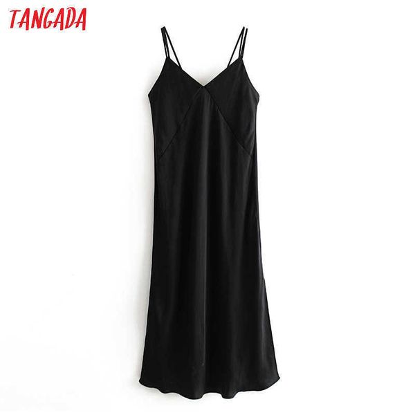 tangada fashion women silk look black dress backless sleeveless ladies vintage midi dress vestidos 3h244 210609, Black;gray
tangada fashion women silk look black dress backless sleeveless ladies vintage midi dress vestidos 3h244 210609, Black;gray
