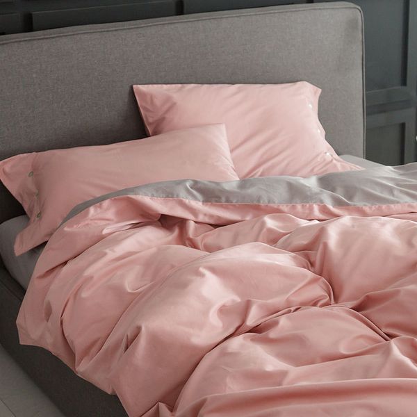 60 thread count long staple sheet double bedding gift button cotton four piece set 
60 thread count long staple sheet double bedding gift button cotton four piece set