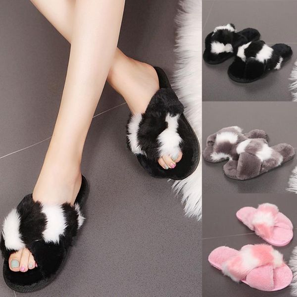 slippers sagace women winter cross color matching plush soft bottom plus velvet fabric low-heeled large size, Black
slippers sagace women winter cross color matching plush soft bottom plus velvet fabric low-heeled large size, Black
