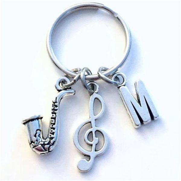 keychains personality saxophone keychain saxophonist key chain gift for jazz musician keyring sax present treble clef initial music charms, Silver
keychains personality saxophone keychain saxophonist key chain gift for jazz musician keyring sax present treble clef initial music charms, Silver