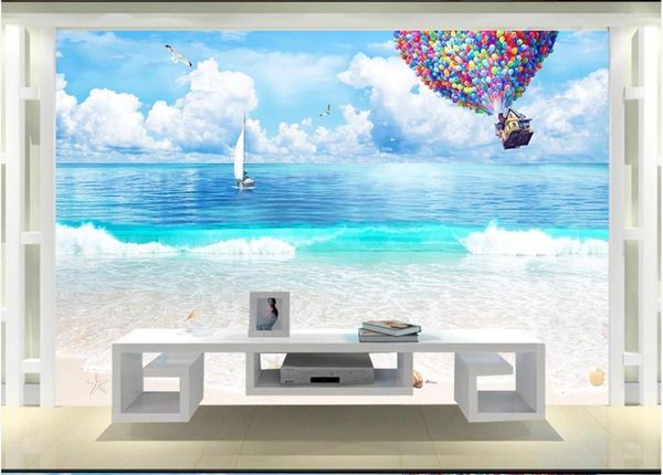 wallpapers custom murals wallpaper for walls 3 d mural blue sky and white clouds big beach balloon 3d stereo seascape large background wall
wallpapers custom murals wallpaper for walls 3 d mural blue sky and white clouds big beach balloon 3d stereo seascape large background wall