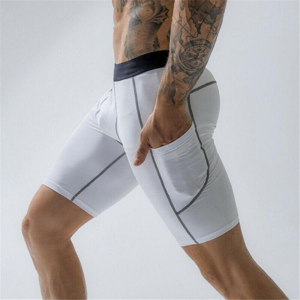 men's shorts compression soft cool dry sport tights for running workout training, White;black
men's shorts compression soft cool dry sport tights for running workout training, White;black