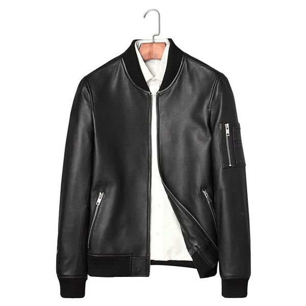 locomotive streetwear fashion mens sheepskin coat slim real leather jacket men clothes men's & faux, Black
locomotive streetwear fashion mens sheepskin coat slim real leather jacket men clothes men's & faux, Black