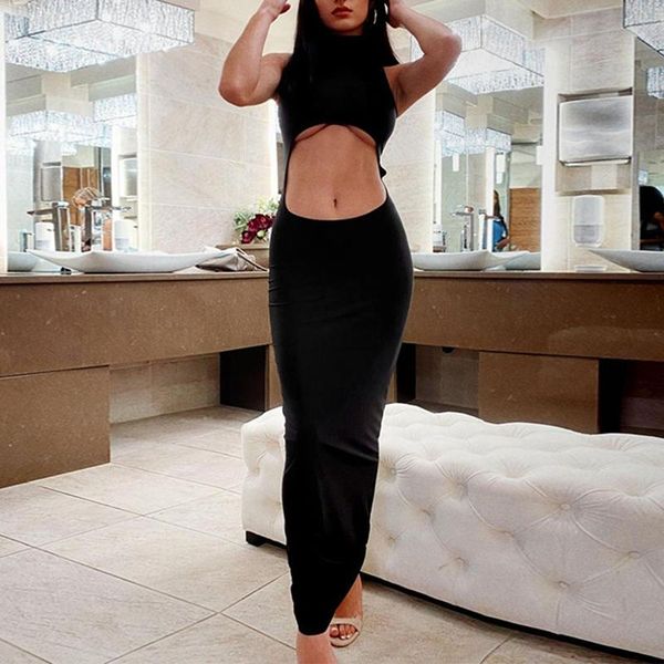black maxi dresses for women party night club wear hollow out turtleneck sleeveless long dress casual, Black;gray
black maxi dresses for women party night club wear hollow out turtleneck sleeveless long dress casual, Black;gray