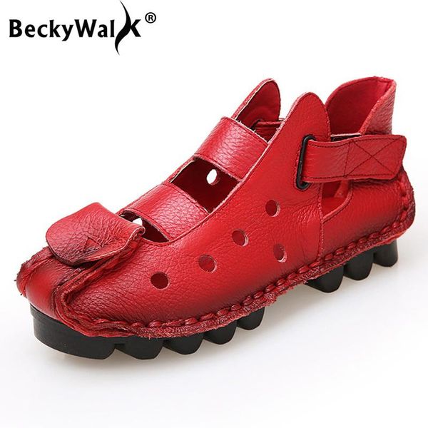 beckywalk cut-outs genuine leather women sandals soft moccasins summer driving shoes ladies flat woman wsh2980, Black
beckywalk cut-outs genuine leather women sandals soft moccasins summer driving shoes ladies flat woman wsh2980, Black
