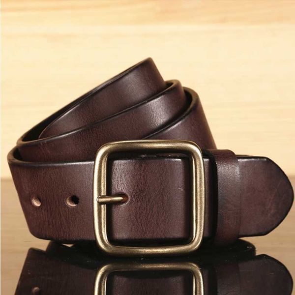 belts brass buckle men's belt 100% pure cowhide retro luxury handmade leather all-match casual jeans soft ceinture homme, Black;brown
belts brass buckle men's belt 100% pure cowhide retro luxury handmade leather all-match casual jeans soft ceinture homme, Black;brown
