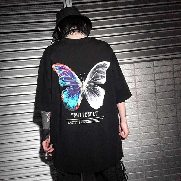 men's t-shirts hip-hop oversized t-shirt male 2021 streetwear harajuku color butterfly short-sleeved pure cotton loose, White;black
men's t-shirts hip-hop oversized t-shirt male 2021 streetwear harajuku color butterfly short-sleeved pure cotton loose, White;black
