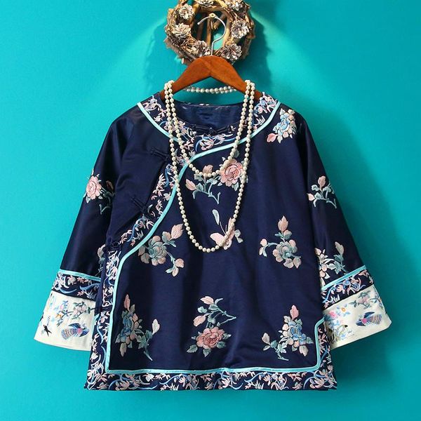 ethnic clothing boutique embroidery asian style round-neck tang-suits, Red
ethnic clothing boutique embroidery asian style round-neck tang-suits, Red