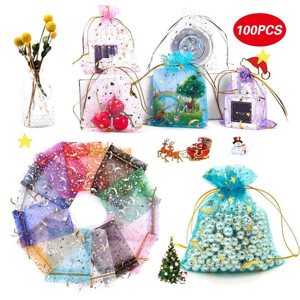 gift wrap 100pcs/lot moon star organza bags drawstring xmas party jewellery candy organizer packaging pouches
gift wrap 100pcs/lot moon star organza bags drawstring xmas party jewellery candy organizer packaging pouches