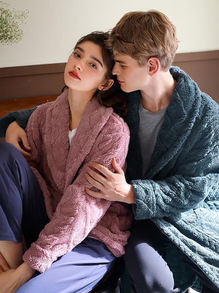women's sleepwear women men thick warm long flannel bathrobe plus size kimono bath robe winter peignoir dressing gown bridesmaid robes, Black;red
women's sleepwear women men thick warm long flannel bathrobe plus size kimono bath robe winter peignoir dressing gown bridesmaid robes, Black;red