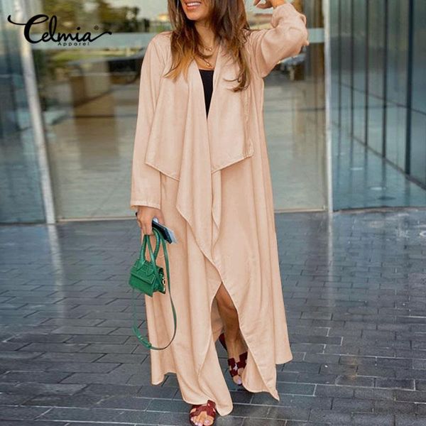 women's trench coats fashion asymmetrical cardigan celmia loose casual solid long coat ladies sleeve office outwear plus size 5xl, Tan;black
women's trench coats fashion asymmetrical cardigan celmia loose casual solid long coat ladies sleeve office outwear plus size 5xl, Tan;black
