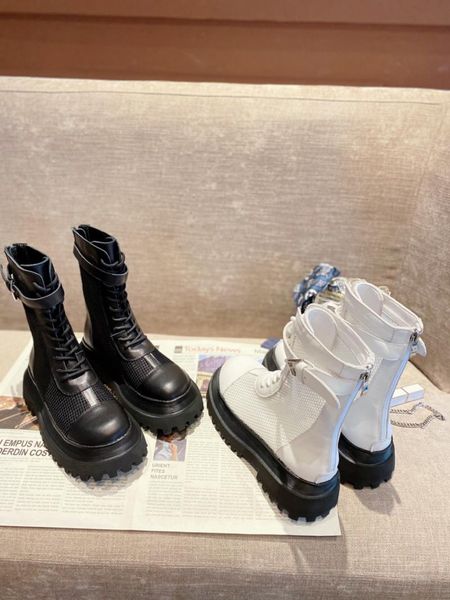 women summer short ankle boots fashion mesh breathable sandals zipper motorcycle shoes female genuine leather thick sole bottom, Black
women summer short ankle boots fashion mesh breathable sandals zipper motorcycle shoes female genuine leather thick sole bottom, Black