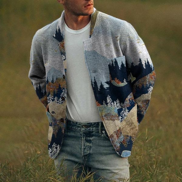 men's jackets men jacket 2021 autumn print loose casual single-breasted lapel fashion long sleeve outerwear cardigan, Black;brown
men's jackets men jacket 2021 autumn print loose casual single-breasted lapel fashion long sleeve outerwear cardigan, Black;brown