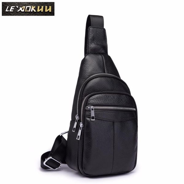 waist bags men original leather casual fashion 8" tablet crossbody chest sling bag design travel one shoulder backpack daypack male 166
waist bags men original leather casual fashion 8" tablet crossbody chest sling bag design travel one shoulder backpack daypack male 166