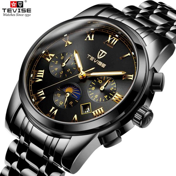 tevis luxe men watching mechanical automatic self-wind moon phase 9005 watches man complete calendar rustless steel, Slivery;brown
tevis luxe men watching mechanical automatic self-wind moon phase 9005 watches man complete calendar rustless steel, Slivery;brown