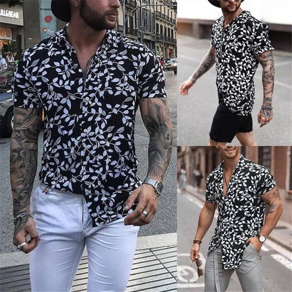 men's casual shirts men cotton hawaiian shirt beach flower party summer holiday fancy short sleeve tee t3to, White;black
men's casual shirts men cotton hawaiian shirt beach flower party summer holiday fancy short sleeve tee t3to, White;black