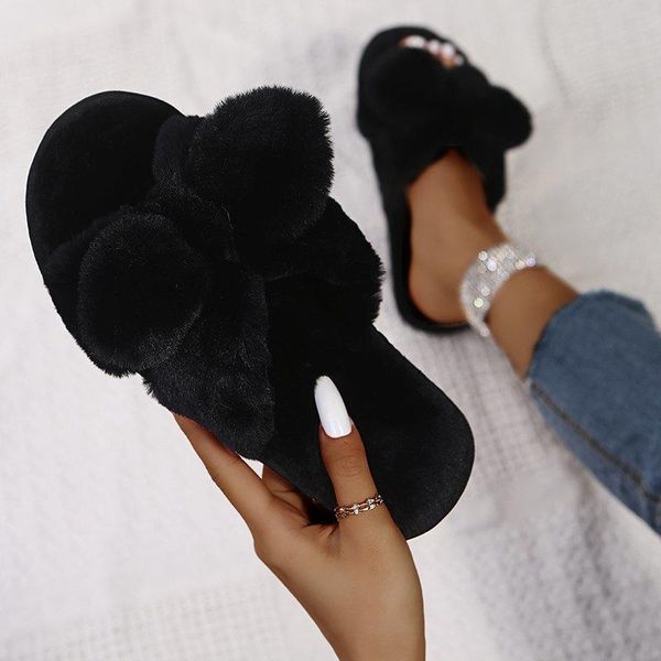 slippers 2021 fashion autumn and winter plush cotton ladies bowknot home indoor floor warmth women slides, Black
slippers 2021 fashion autumn and winter plush cotton ladies bowknot home indoor floor warmth women slides, Black