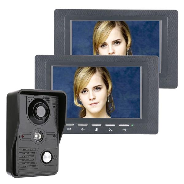monitors 7'' tft lcd wired video door phone visual intercom speakerphone system with waterproof ir-cut 700tvl camera phones
monitors 7'' tft lcd wired video door phone visual intercom speakerphone system with waterproof ir-cut 700tvl camera phones