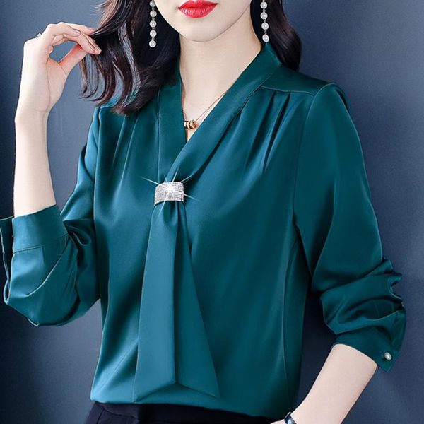 long sleeve chiffon blouse shirt women blusas mujer de moda 2021 diamond bow v-neck office blusa e264 women's blouses & shirts, White
long sleeve chiffon blouse shirt women blusas mujer de moda 2021 diamond bow v-neck office blusa e264 women's blouses & shirts, White