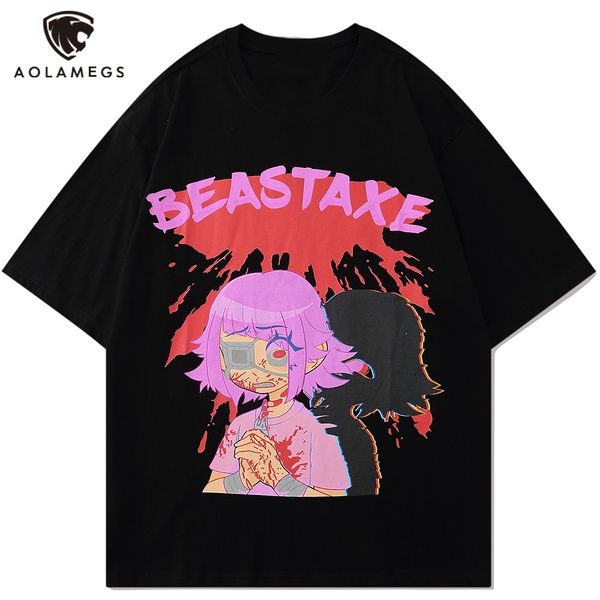 men's polos aolamegs bloody wounded comics miss printing otaku man t-shirt anime t-shirts summer casual fashion high street harajuku st, White;black
men's polos aolamegs bloody wounded comics miss printing otaku man t-shirt anime t-shirts summer casual fashion high street harajuku st, White;black