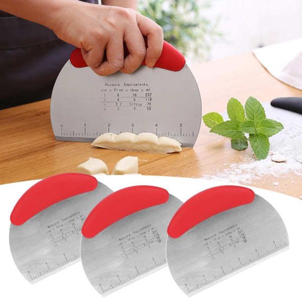 multifunction stainless steel dough scraper with scale semicircle chopper pastry pizza cutter kitchen tools baking &
multifunction stainless steel dough scraper with scale semicircle chopper pastry pizza cutter kitchen tools baking &