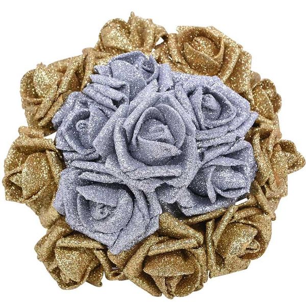 decorative flowers & wreaths 5/10pcs glitter gold/silver foam rose wedding bouquet decoration fleurs wreath diy home decor fake flower craft
decorative flowers & wreaths 5/10pcs glitter gold/silver foam rose wedding bouquet decoration fleurs wreath diy home decor fake flower craft