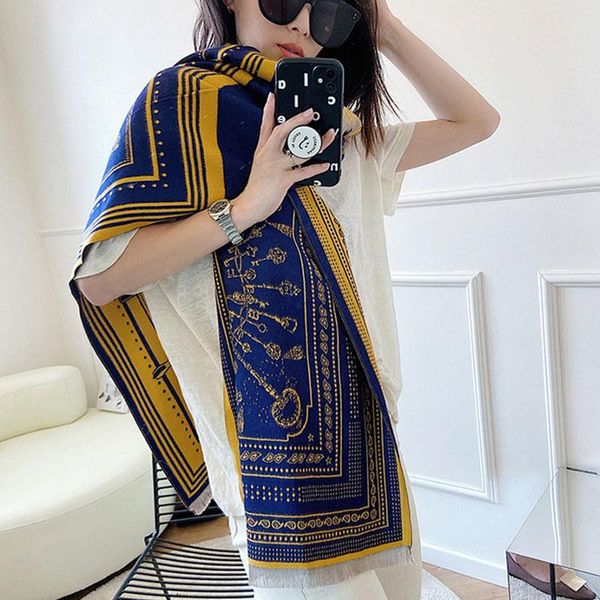 scarves winter cashmere scarf lady design warm pashmina blanket women shawl female foulard fashion bandana ponchos hijab 2021, Blue;gray
scarves winter cashmere scarf lady design warm pashmina blanket women shawl female foulard fashion bandana ponchos hijab 2021, Blue;gray