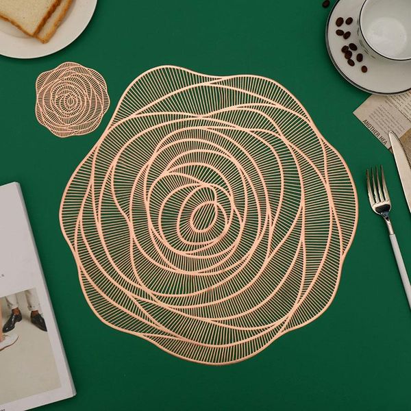 mats & pads pvc hollow placemat decoration table mat rose shape christmas party insulation restaurant household pad
mats & pads pvc hollow placemat decoration table mat rose shape christmas party insulation restaurant household pad
