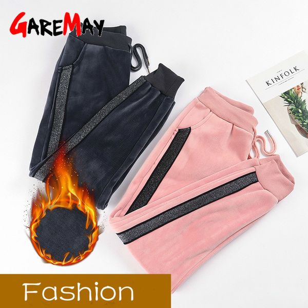 autumn sports pants women soft solid velvet elastic waist drawstring pocket warm casual long 210428, Black;white
autumn sports pants women soft solid velvet elastic waist drawstring pocket warm casual long 210428, Black;white