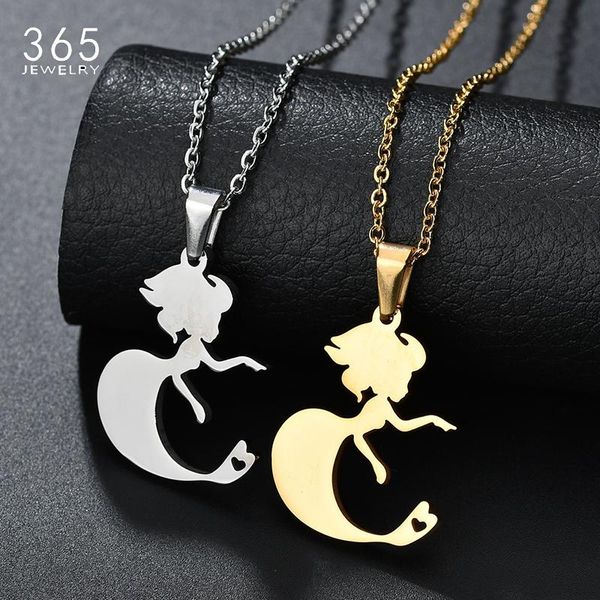 pendant necklaces 2021 trendy unique design lovely mermaid necklace stainless steel ariel princess drop, Silver
pendant necklaces 2021 trendy unique design lovely mermaid necklace stainless steel ariel princess drop, Silver