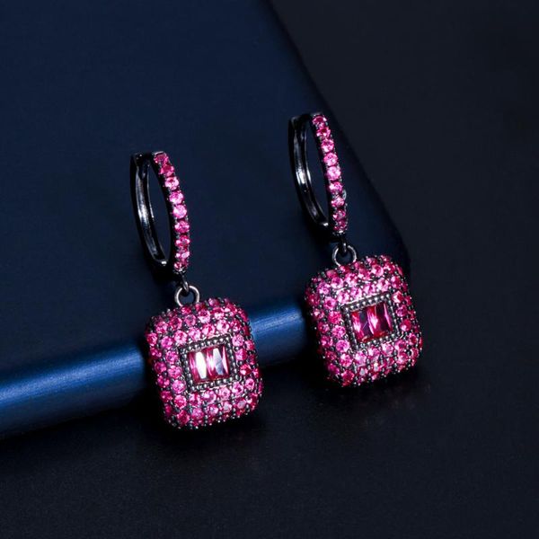 hoop & huggie threegraces fashion mirco pave pink cz crystal black gold color cute geometric huggies earrings for women jewelry er652, Golden;silver
hoop & huggie threegraces fashion mirco pave pink cz crystal black gold color cute geometric huggies earrings for women jewelry er652, Golden;silver